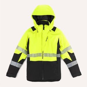 TRUEWERK Men's S-4 Tower Parka - Neon Yellow and Black